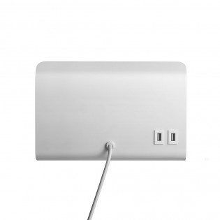 Aplique revistero con repisa y USB Roomi
