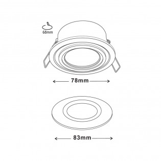 Outdoor Recessed Light Lutar II (Round)