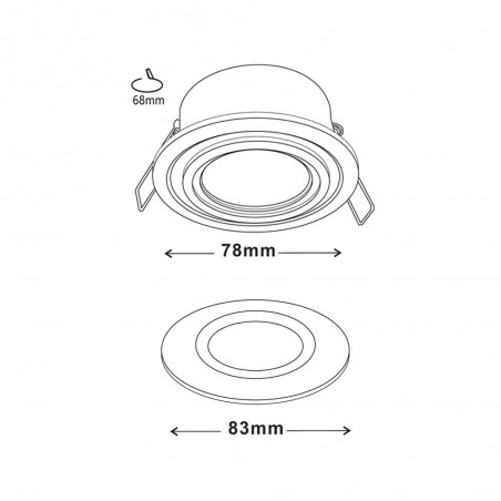 Outdoor Recessed Light Lutar II (Round)