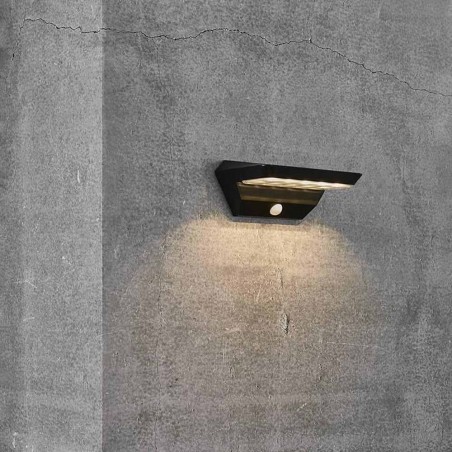 Aplique exterior LED solar con sensor Agena (5W)