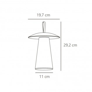 Lámpara de mesa exterior LED Ara To Go (2W)