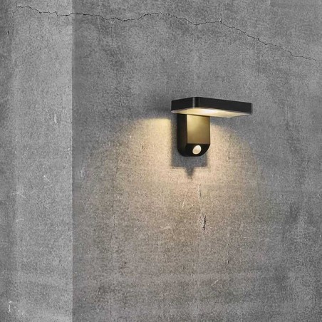 Aplique exterior LED solar con sensor Rica Square (5W)