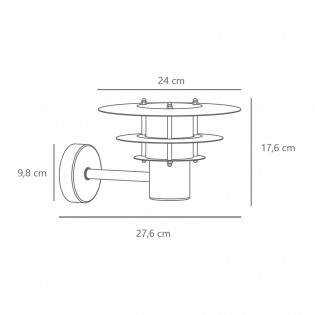 Outdoor Wall Lamp Bastia 24