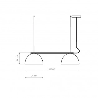 LED Track Light Absis Terracota (2x8W)
