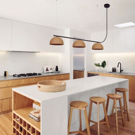 Regleta de techo LED Absis Terracota (3x8W)