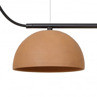 Regleta de techo LED Absis Terracota (3x8W)