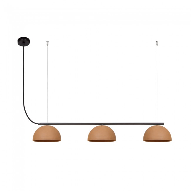 Regleta de techo LED Absis Terracota (3x8W)