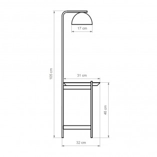 LED Floor Table Lamp Absis Blanco (8W)