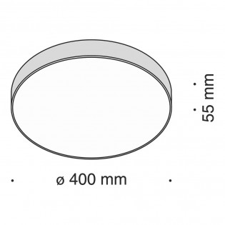 Plafón de techo Zon IV