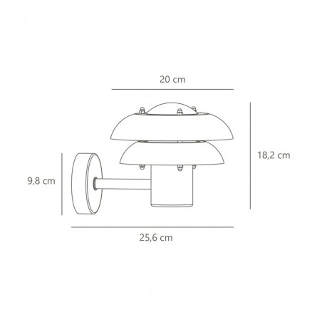 Outdoor Galvanized Wall Lamp Kurnos 20