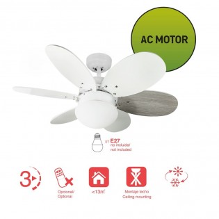 Ceiling Fan with light Tauro