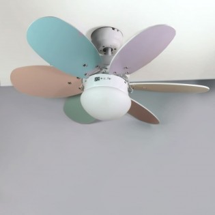 Ceiling Fan with light Tauro Multicolour