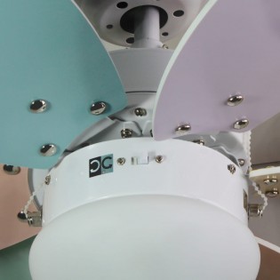 Ventilador con luz Tauro Multicolor