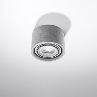 Ceiling Flush Light Basic Concrete