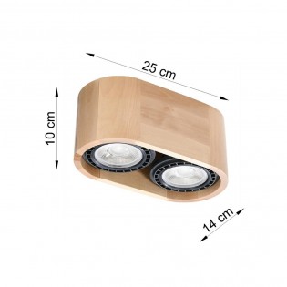 Plafón de techo Basic Madera