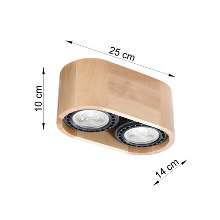 Plafón de techo Basic Madera