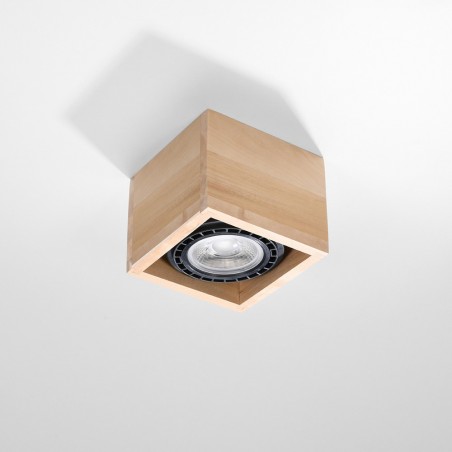 Ceiling Flush Light Quatro Wood