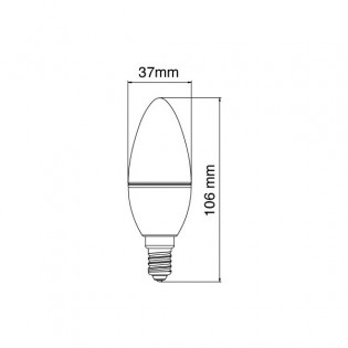 Light bulb led Candle 6W E14 (470 lm)