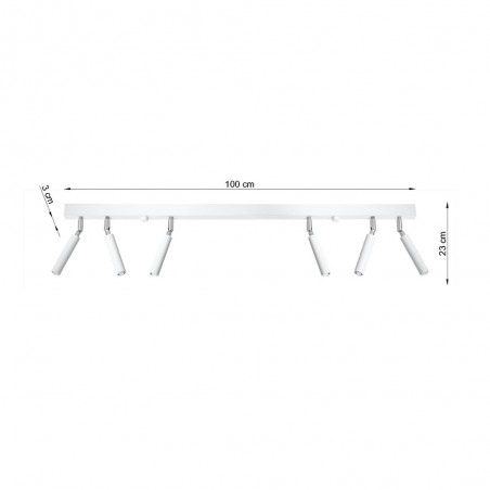 Regleta de techo Eyetech (6 luces)
