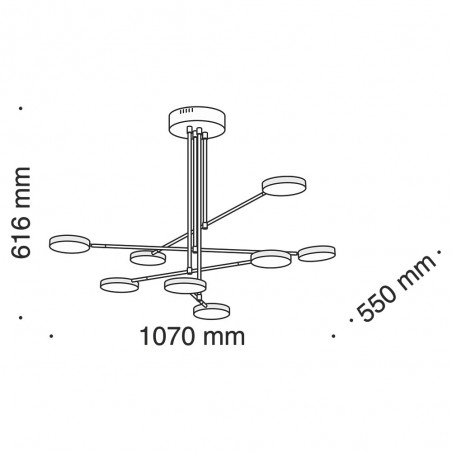 Lámpara colgante Led Fad