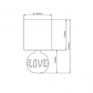 Table Lamp Esna Love