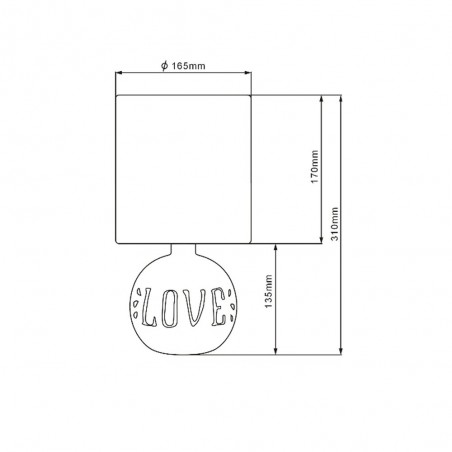 Table Lamp Esna Love