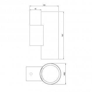 Aplique de pared Cleo (2 luces)