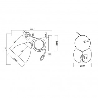 Aplique de pared Traditio