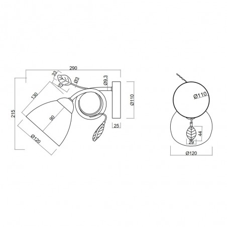 Aplique de pared Traditio