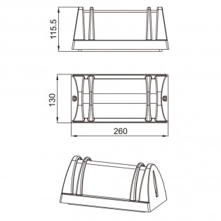 Aplique de exterior Led 8W - 003087