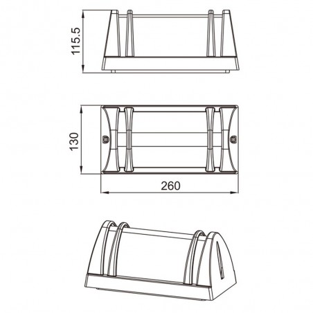 Aplique de exterior Led 8W - 003087