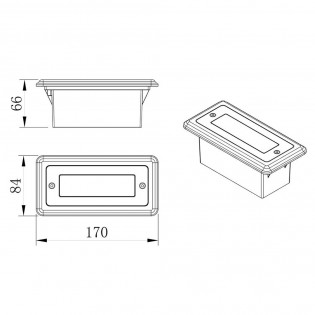 Empotrable exterior Led 3W - 003862