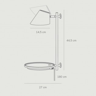 Aplique LED con repisa Stay (14.5W)