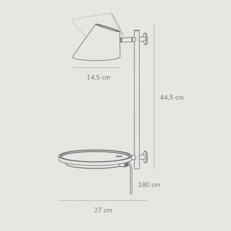 Aplique LED con repisa Stay (14.5W)
