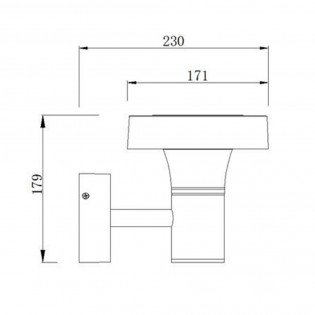 Aplique de exterior Led 12W - 023243