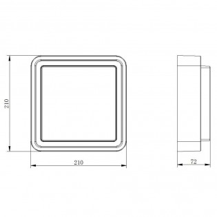 Plafón de exterior Led 12W - 003081