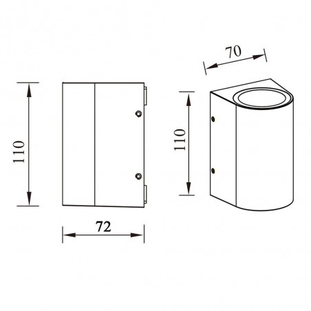 Aplique de pared Led 3W - 003332