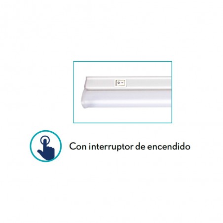 Regleta LED con interruptor Axinite (9W)