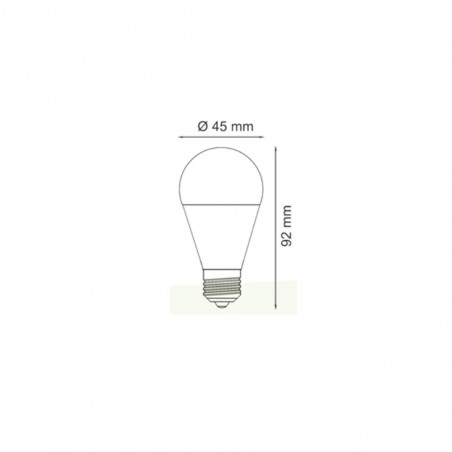 Bombilla LED E27 G45 (8,5W - 6000ºK)