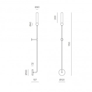 Aplique de pared LED Delie L (5W)