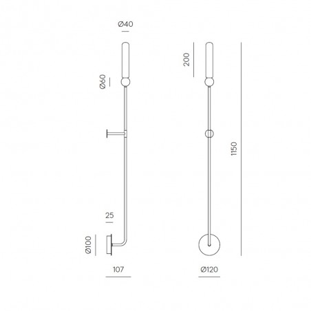 Aplique de pared LED Delie L (5W)
