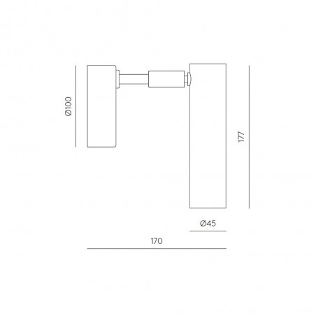 Aplique de pared LED Maru (3W)