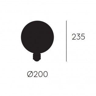 Bombilla LED E27 G200 (3W)