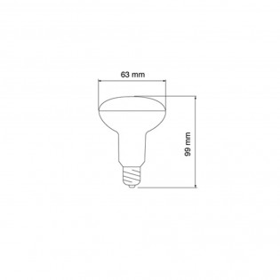 Bombilla LED E27 R63 (8W - 4000ºK)