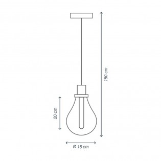 Lámpara colgante Bulb