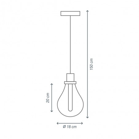Lámpara colgante Bulb