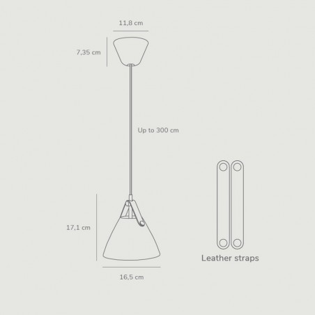 Lámpara de techo Strap 16
