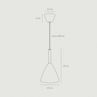 Lámpara colgante Pure 20
