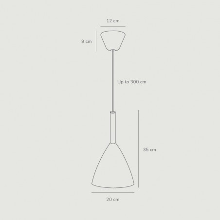 Lámpara colgante Pure 20