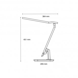 Flexo LED con despertador Rai (10W)